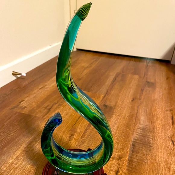Mid 20th Century Murano Ribbon Art Glass Sculpture - Picture 5 of 10